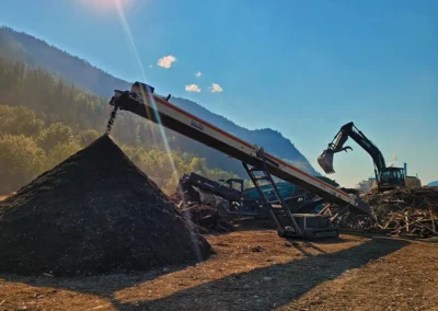 Skemxist Solutions Equipment Excavator and Wood Waste Material Sorting Machines